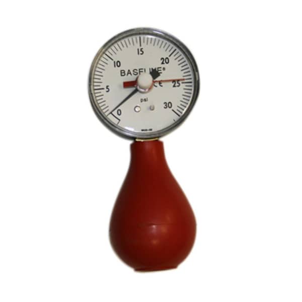 Fabrication Enterprises 12-0291 Baseline Dynamometer - Pneumatic Squeeze Bulb - 30 Psi Capacity; With Reset